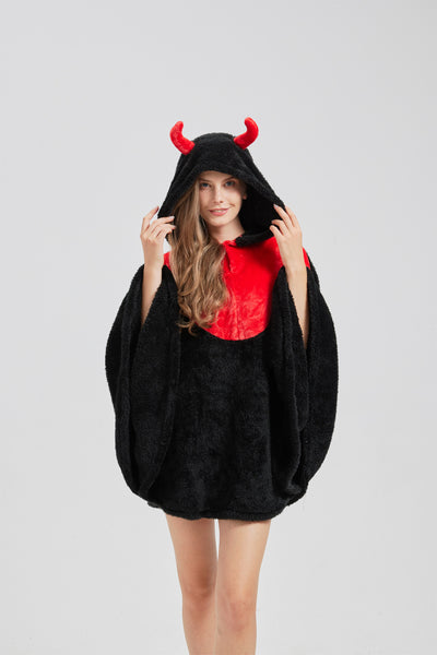Capa Flanela Diablillo Halloween - Disfraz Infantil Cartoon - Image 6