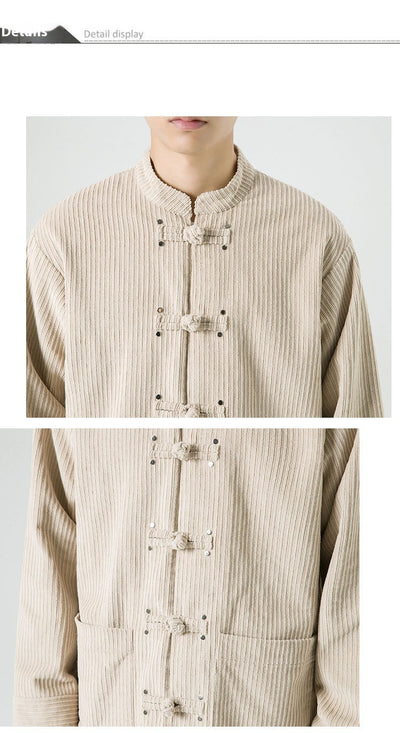 Chaqueta de Pana Han Mejorada - Abrigo Versátil de Algodón - Image 18