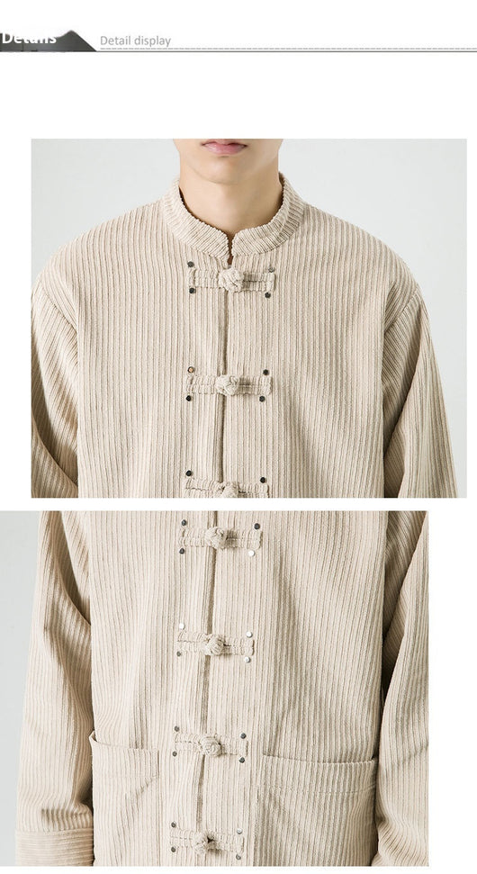 Chaqueta de Pana Han Mejorada - Abrigo Versátil de Algodón - Image 18