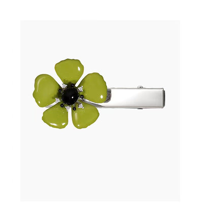 Pasador de Flor 3D Verde Gota de Aceite - Lujo Minimalista - Image 10