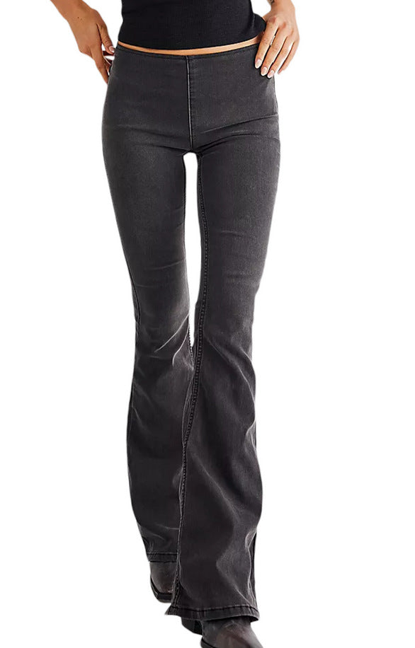 Jeans Acampanados Cintura Baja con Elasticidad - Image 7