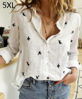 Camisa de Manga Larga con Solapa y Botones para Mujer - Image 18