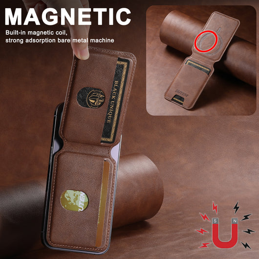 Soporte Magnético Universal para Teléfono con Anillo MagSafe y Cuero PU - Image 2