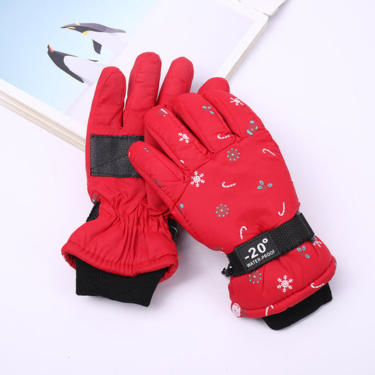 Guantes de Esquí Infantiles Térmicos con Forro Polar y Dedos Protegidos - Image 5