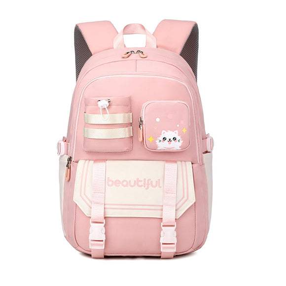 Mochila Escolar de Gran Capacidad para Niñas de Primaria - Diseño Lindo