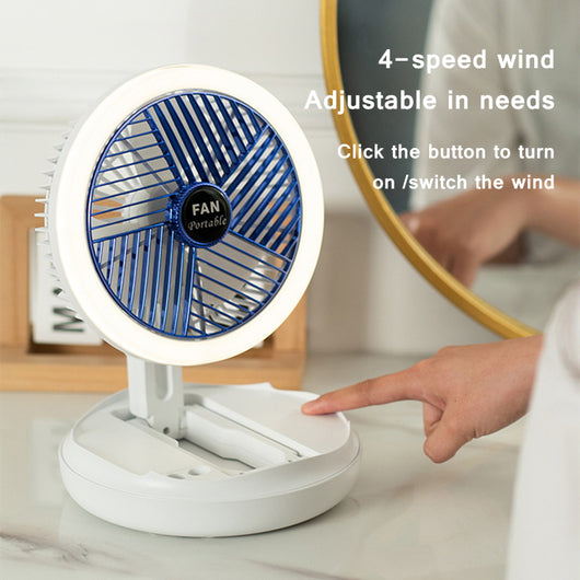 Ventilador de Techo Plegable con Carga USB, Luz LED y 4 Velocidades - Image 20