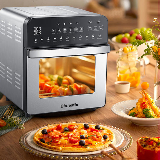 Horno de Aire con Doble Calefacción en Acero Inoxidable