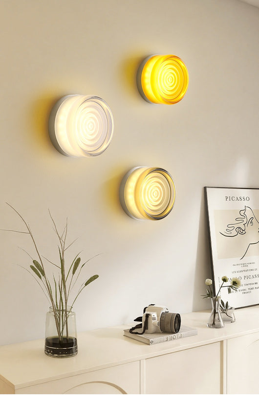 Lámpara de Pared Efecto Ondas de Agua - Acrílico Minimalista para Sala y Dormitorio - Image 16