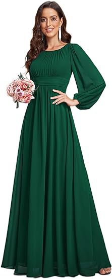 Vestido de Noche Largo en Gasa Elegante para Mujer - Image 19