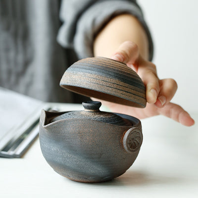 Juego de Té Portátil Japonés de Cerámica para Viajes - Image 10