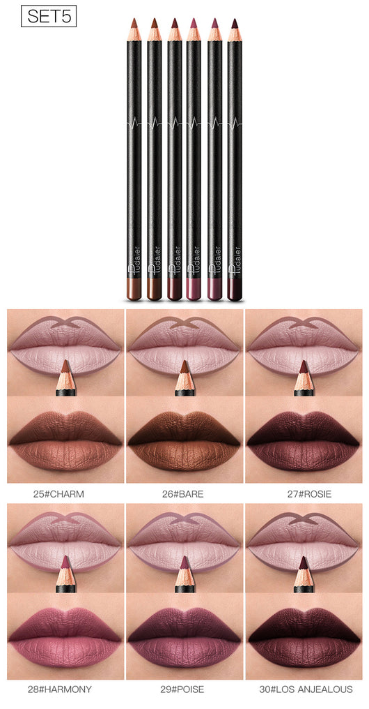 Delineador de Labios 36 Colores Resistente al Agua - Tonos Desnudos - Image 24