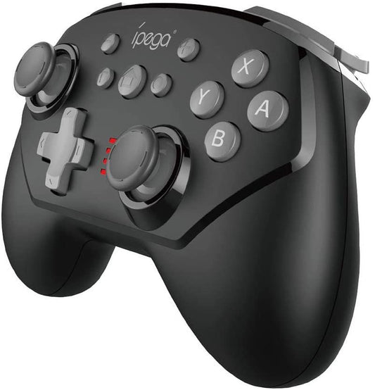 Black ipega wireless gamepad with gray joysticks, D-pad, and action buttons (X, Y, A, B) for gaming. - Image 2