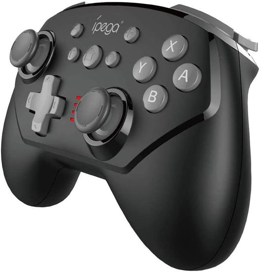 Black ipega wireless gamepad with gray joysticks, D-pad, and action buttons (X, Y, A, B) for gaming. - Image 2