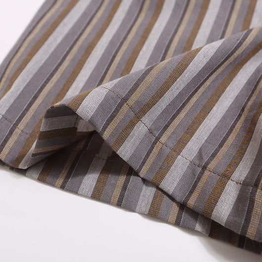 Camisa Suelta de Rayas Verticales para Hombre - Image 5