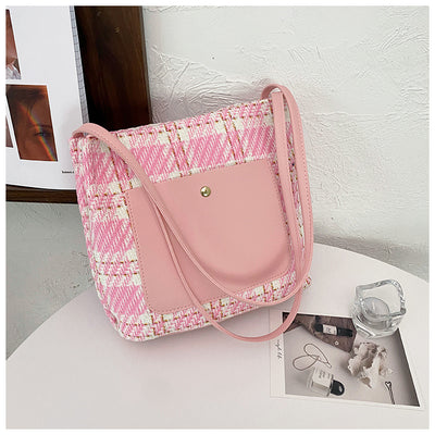 Bolsa Tote de Hombro Único con Diseño Bucket - Image 9