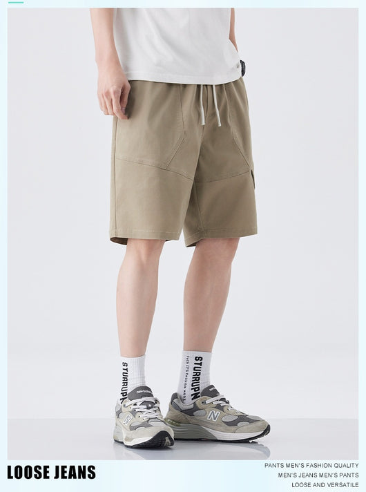 Pantalones Cortos de Trabajo Estilo Retro American para Hombre - Algodón Ice Silk Fresco - Image 21