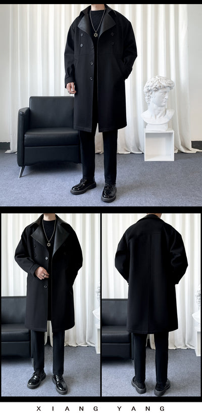 Abrigo de Lana para Hombre Estilo Coreano - Image 9