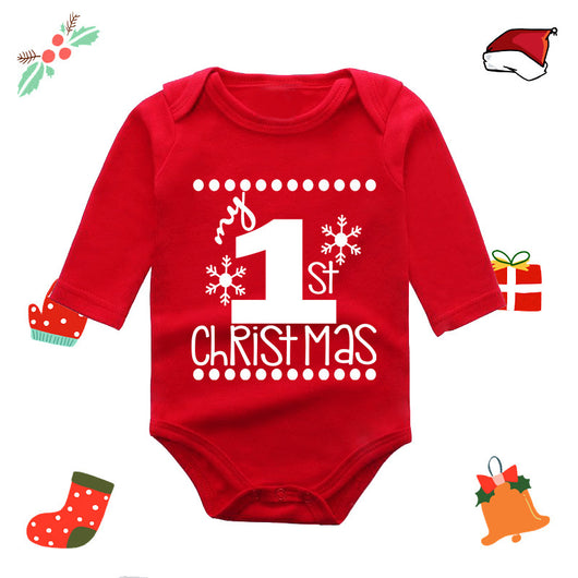 Mameluco Largo Rojo con Diseño de Alce para Bebé Recién Nacido - Image 19