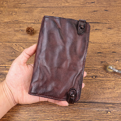 Billetera Larga de Cuero Vacuno Premium Pintada a Mano para Hombre - Image 3