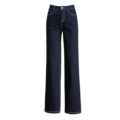 Pantalón Denim Cintura Alta Stretch Pierna Ancha - Image 5