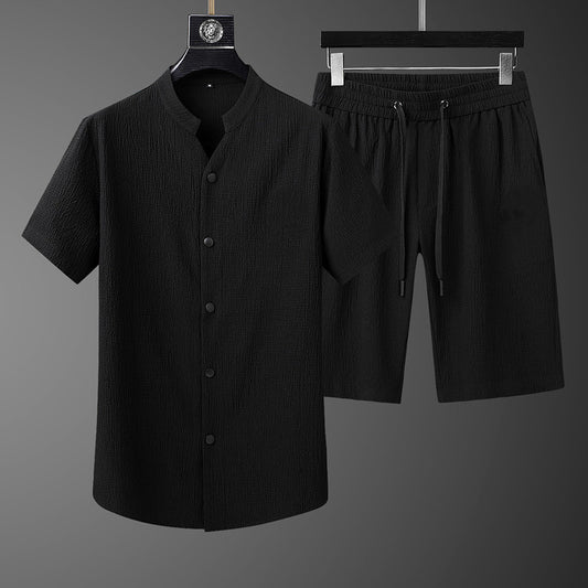 Traje Casual Plisado Oscuro para Hombre
