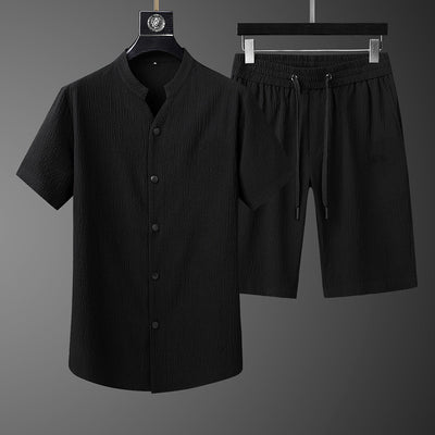 Traje Casual Plisado Oscuro para Hombre