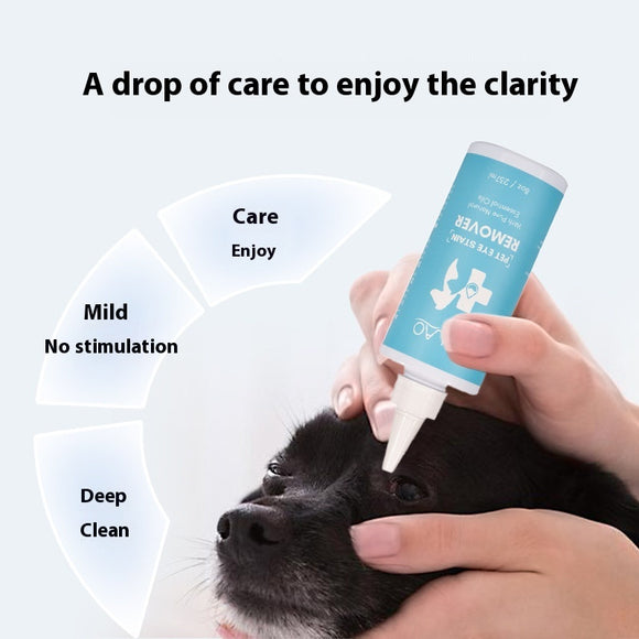 Solución Oftalmológica Diaria para Perros y Gatos - Limpiador de Ojos con Agua Destilada