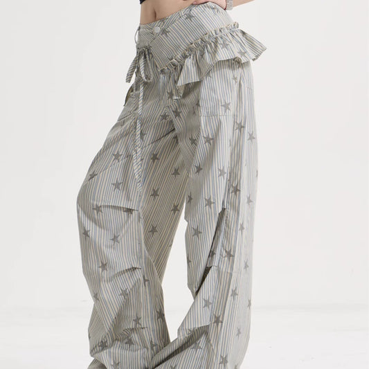 Pantalones Retro Anchos Estilo Americano para Mujer - Cleanfit