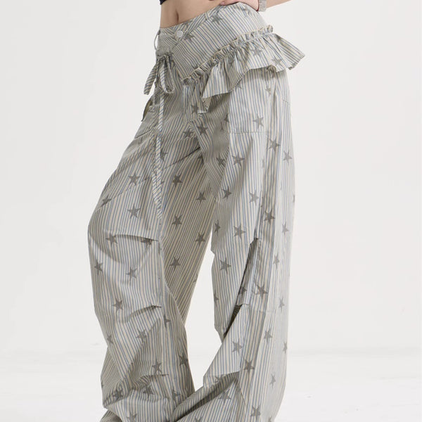 Pantalones Retro Anchos Estilo Americano para Mujer - Cleanfit