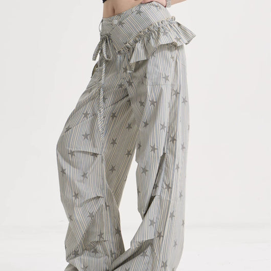 Pantalones Retro Anchos Estilo Americano para Mujer - Cleanfit