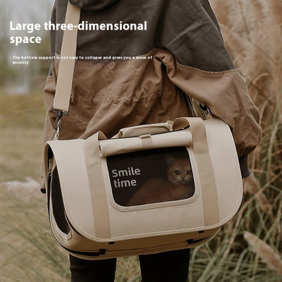 Bolsa Bandolera Portátil para Mascotas - Transportín Gato Ligero - Image 3