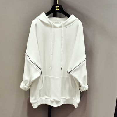 Sudadera Hoodie Oversized de Terciopelo Grueso Talla Plus - Image 10