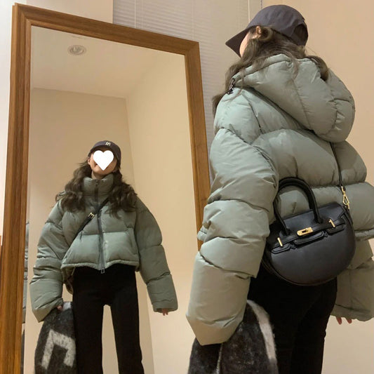 Chaqueta Corta Acolchada de Pato 90% Blanca - Abrigo Tipo Pan