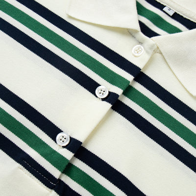 Polo Retro de Rayas Contraste - Camiseta Clásica de Manga Corta - Image 42