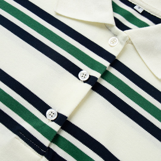 Polo Retro de Rayas Contraste - Camiseta Clásica de Manga Corta - Image 42