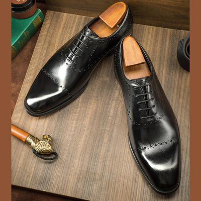 Zapatos Oxford Brock de Cuero Genuino Estilo Británico para Hombre - Image 15
