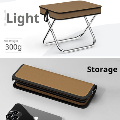 Asiento Portátil Plegable para Colas - Tren de Alta Velocidad