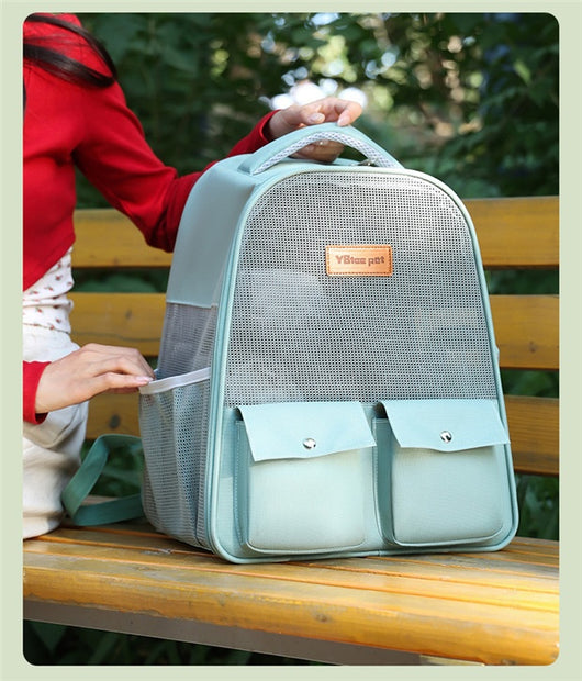 Mochila Transportadora Respirable para Mascotas - Gran Capacidad y Plegable - Image 14