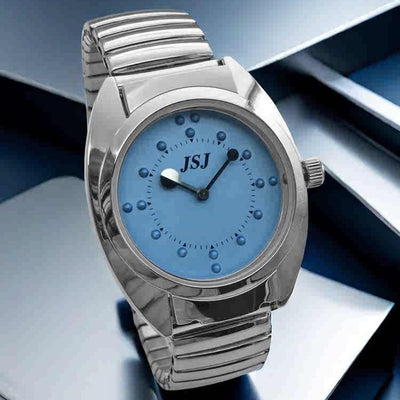 Reloj Redondo Táctil con Flip - Lectura al Tacto