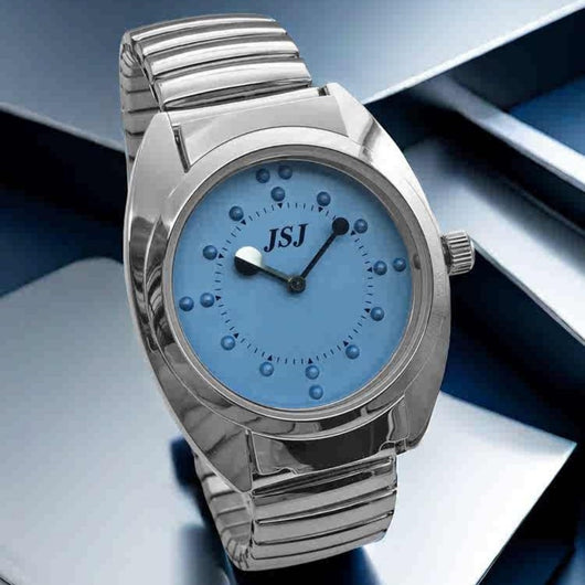 Reloj Redondo Táctil con Flip - Lectura al Tacto