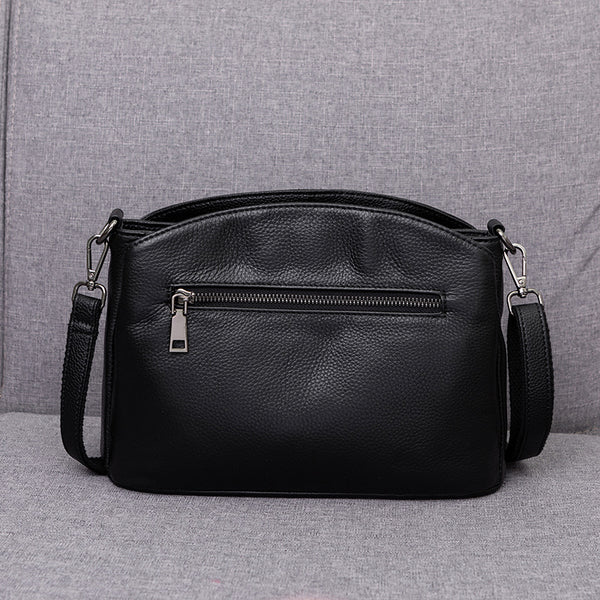 Bolso de Cuero Genuino para Mujer - Bandolera Simple y Elegante