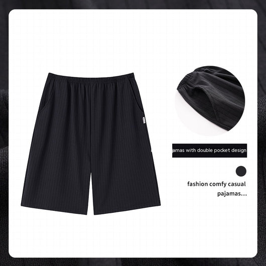 Pantalones Pijama Modal Hombre Verano Algodón Sueltos Casuales - Image 11