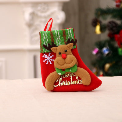 Set de Calcetines Navideños con Adornos Santa y Árbol - Bolsa de Regalo - Image 31