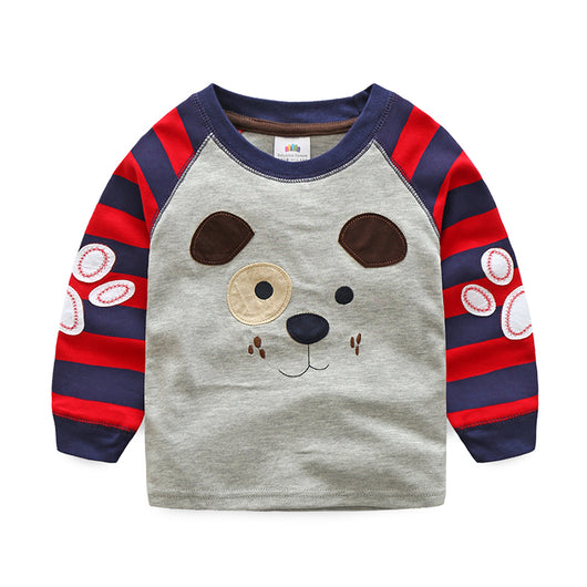 Camiseta de Manga Larga con Costuras Decorativas en Algodón - Image 3