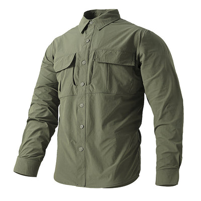 Camisa Táctica de Secado Rápido Consul para Hombre - Múltiples Bolsillos Entrenamiento - Image 8