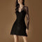 Vestido de Fiesta Elegante Falda A-Line con Encaje
