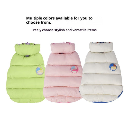 Chaleco Acolchado Reversible para Mascotas - Colores Pastel Invierno - Image 4