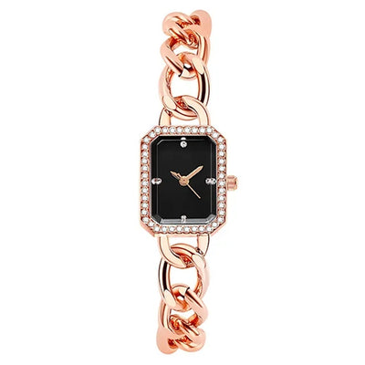 Reloj de Mujer Rectangular de Lujo Estilo Clásico con Movimiento de Cuarzo - Image 5