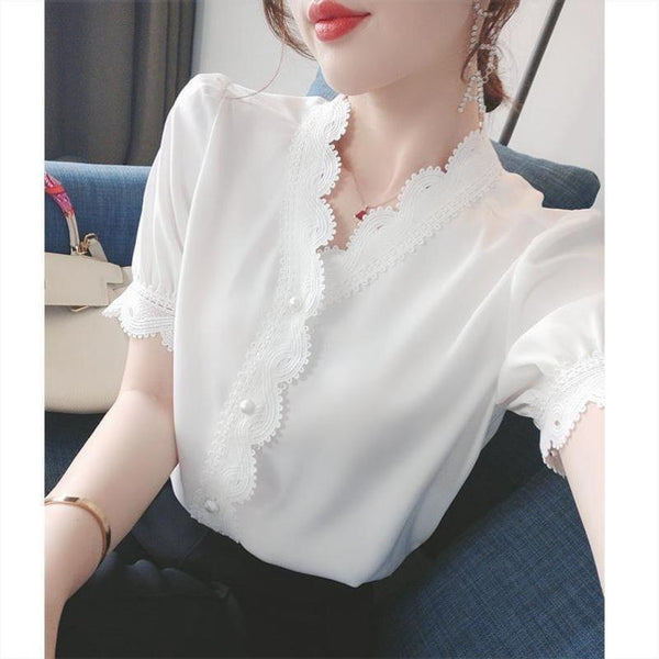 Blusa Blanca Estilo Occidental Versátil y Elegante