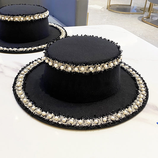 Sombrero de Lana para Mujer con Perla - Estilo Bucket Elegante - Image 2